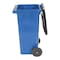 Vestil 32 Gal Poly Trash Can, Blue TH-32-BLU - alternate 4